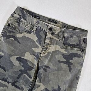 Miss Me Jeans Womans 27 Ankle‎ Skinny Green Camo Slim Stretch 28 Inseam